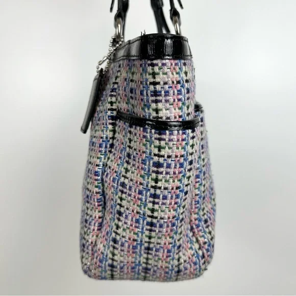 Coach Gallery Multicolored Herringbone Tweed Tote Bag - Picture 5 of 16